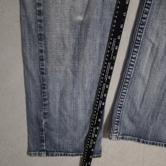 VTG Y2K Lucky Brand Mens Blade Dungarees Bootcut Denim Jeans 7M10331 Size 30x33 - Picture 6 of 12